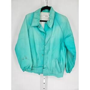 Current Seen Blue Long Sleeve Vintage Windbreaker Jacket Size 18W